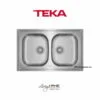 Chậu rửa Teka UNIVERSE 80 T-XP 2B lắp nổi 2 hộc rửa 79cm 2 Chậu rửa Teka UNIVERSE 80 T-XP 2B lắp nổi 2 hộc rửa 79cm