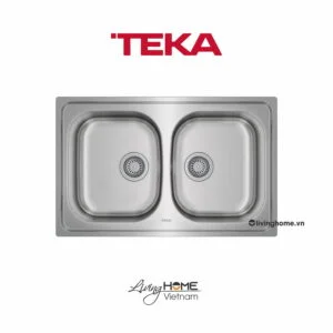 Chậu rửa Teka UNIVERSE 80 T-XP 2B lắp nổi 2 hộc rửa 79cm
