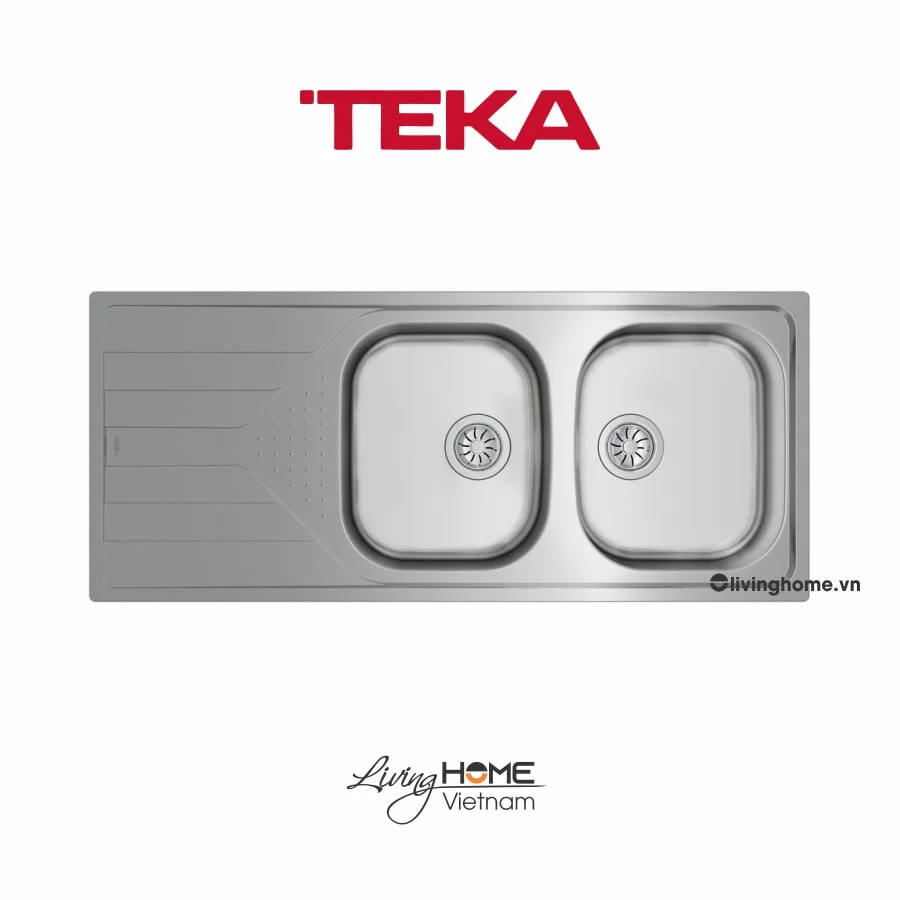 Chậu rửa Teka UNIVERSE 80 T-XP 2B 1D lắp nổi 2 hộc rửa 1 bàn chậu 9 Chậu rửa Teka UNIVERSE 80 T-XP 2B 1D lắp nổi 2 hộc rửa 1 bàn chậu - Ảnh 7