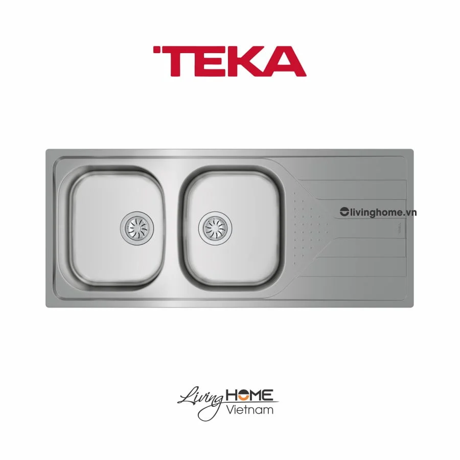 Chậu rửa Teka UNIVERSE 80 T-XP 2B 1D lắp nổi 2 hộc rửa 1 bàn chậu 3 Chậu rửa Teka UNIVERSE 80 T-XP 2B 1D lắp nổi 2 hộc rửa 1 bàn chậu
