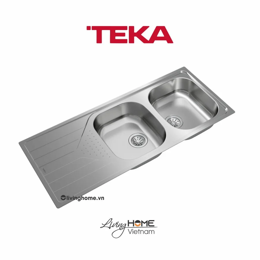 Chậu rửa Teka UNIVERSE 80 T-XP 2B 1D lắp nổi 2 hộc rửa 1 bàn chậu 5 Chậu rửa Teka UNIVERSE 80 T-XP 2B 1D lắp nổi 2 hộc rửa 1 bàn chậu - Ảnh 3