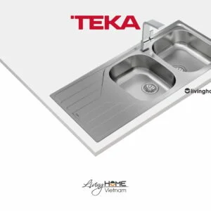 Alternative view of Chậu rửa Teka UNIVERSE 80 T-XP 2B 1D lắp nổi 2 hộc rửa 1 bàn chậu
