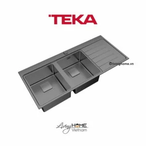 Chậu rửa Teka ZENIT RS15 2B 1D lắp nổi 2 hộc rửa 1 bàn chậu 9 Chậu rửa Teka ZENIT RS15 2B 1D lắp nổi 2 hộc rửa 1 bàn chậu