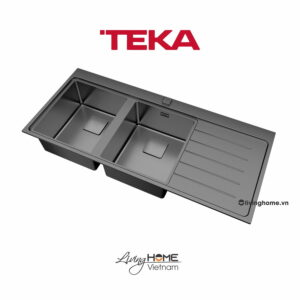 Chậu rửa Teka ZENIT RS15 2B 1D lắp nổi 2 hộc rửa 1 bàn chậu