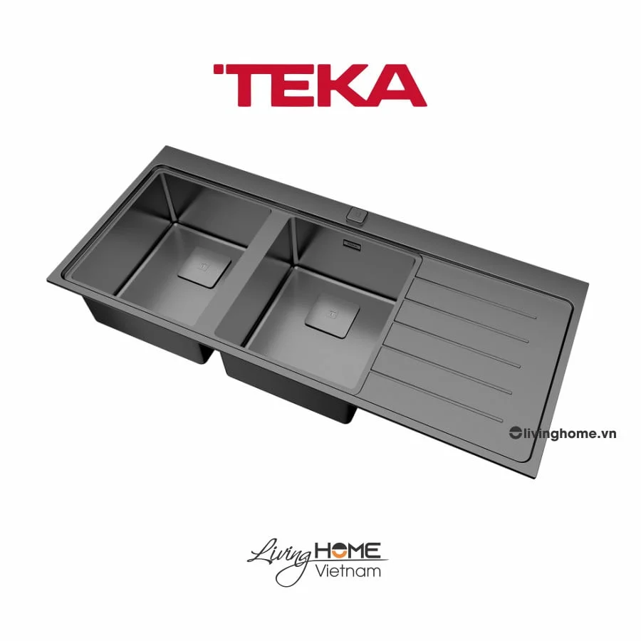 Chậu rửa Teka ZENIT RS15 2B 1D lắp nổi 2 hộc rửa 1 bàn chậu 6 Chậu rửa Teka ZENIT RS15 2B 1D lắp nổi 2 hộc rửa 1 bàn chậu - Ảnh 4