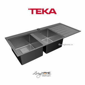Chậu rửa Teka ZENIT RS15 2B 1D lắp nổi 2 hộc rửa 1 bàn chậu