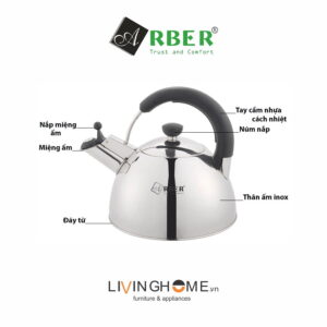 Ấm đun nước Arber AB2.5L