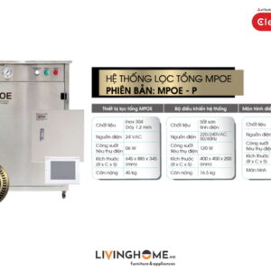 Hệ thống lọc tổng Cleansui MPOE-P nhập khẩu Nhật 20 Hệ thống lọc tổng Cleansui MPOE-P nhập khẩu Nhật