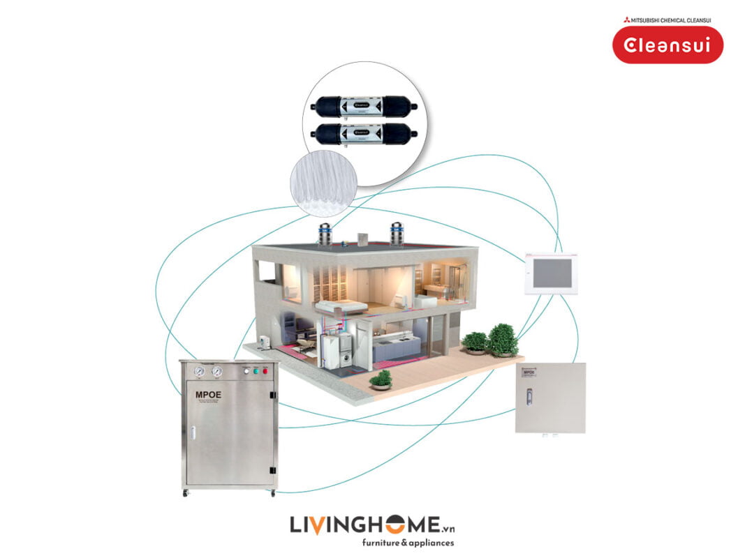 Hệ thống lọc tổng Cleansui MPOE-S nhập khẩu Nhật 2026