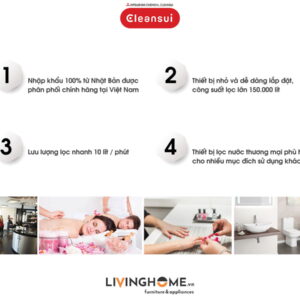 Hệ thống lọc Cleansui MP02-3 dùng cho thương mại nhập khẩu Nhật 16 Hệ thống lọc Cleansui MP02-3 dùng cho thương mại nhập khẩu Nhật