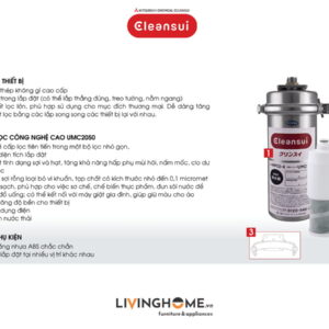Hệ thống lọc Cleansui MP02-4 dùng cho thương mại nhập khẩu Nhật 18 Hệ thống lọc Cleansui MP02-4 dùng cho thương mại nhập khẩu Nhật