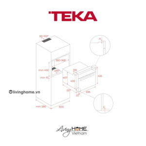 Lò hấp Teka HLC 847 SC âm kết hợp nướng 15 chức năng