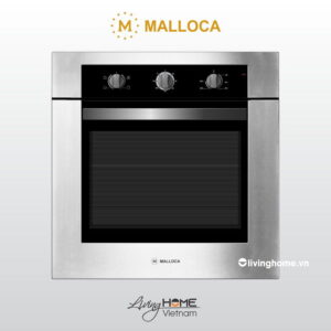 Thiết Bị Bếp & Gia Dụng Chính Hãng 75 Lò nướng Malloca MOV-656 ECO âm tủ màu đen phối inox 6 chức năng