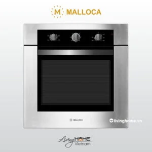 Lò nướng Malloca MOV-656 ECO âm tủ màu đen phối inox 6 chức năng