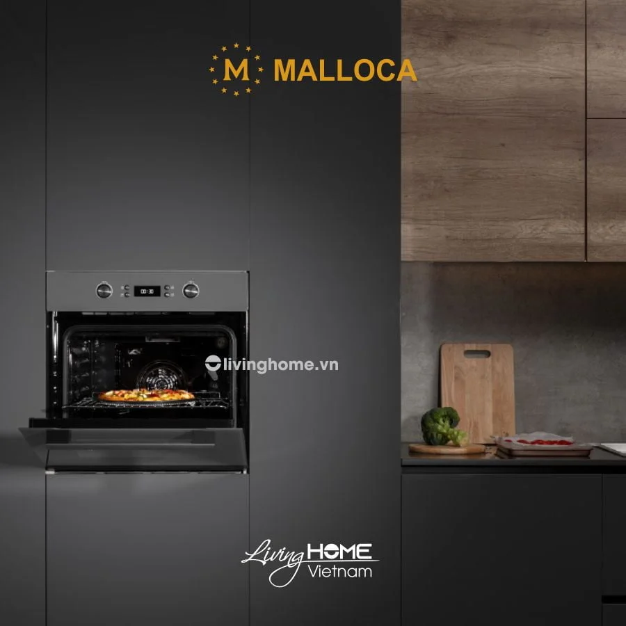 Lò nướng Malloca MOV-659 PGR âm tủ màu xám 9 chức năng 4 Lò nướng Malloca MOV-659 PGR âm tủ màu xám 9 chức năng - Ảnh 2