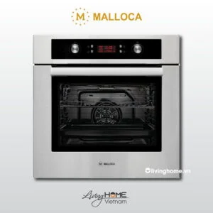 Lò nướng Malloca MOV-659I âm tủ màu đen phối inox 9 chức năng