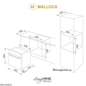 Lò nướng Malloca MOV-659TC âm tủ dung tích 70L màu đen phối inox 11 Lò nướng Malloca MOV-659TC âm tủ dung tích 70L màu đen phối inox