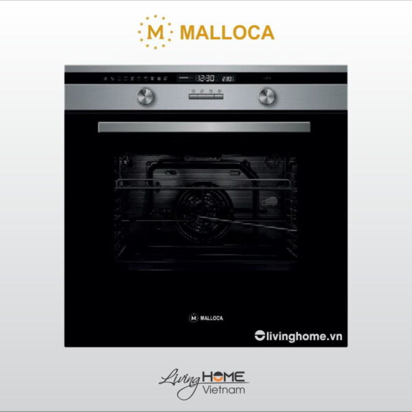 Lò nướng Malloca MOV-72 PYRO âm tủ dung tích 70L màu đen viền inox