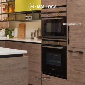 Lò nướng Malloca MOV-72 PYRO âm tủ dung tích 70L màu đen viền inox