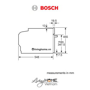 Lò hấp Bosch CDG634AS0 - 38 lít 45cm 17 Lò hấp Bosch CDG634AS0 - 38 lít 45cm