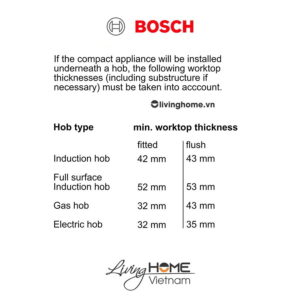 Lò hấp Bosch CDG634AS0 - 38 lít 45cm 15 Lò hấp Bosch CDG634AS0 - 38 lít 45cm