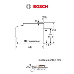 Lò nướng Bosch CMG633BS1B - Kết hợp vi sóng 45 lít 45cm 19 Lò nướng Bosch CMG633BS1B - Kết hợp vi sóng 45 lít 45cm