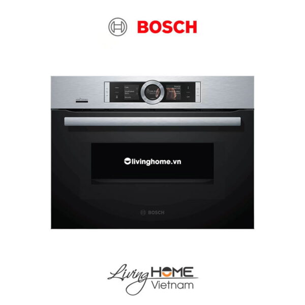 Lò nướng Bosch CMG656BS6B - Kết hợp vi sóng 45 lít 45cm kết nối Home Connect