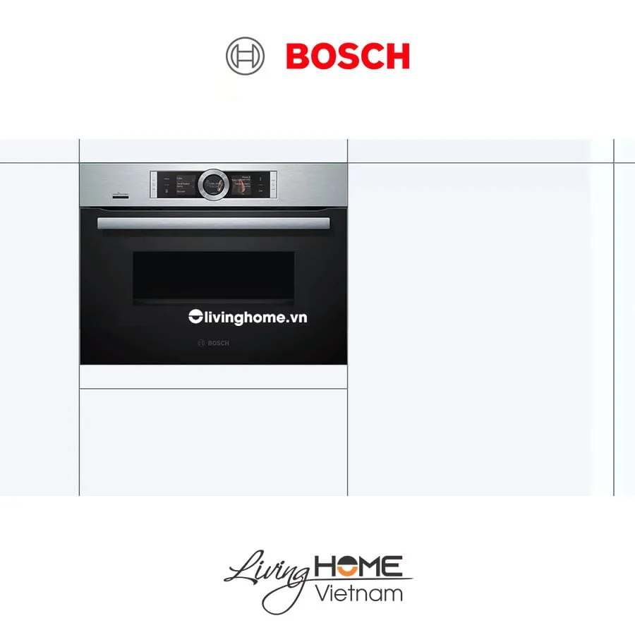 Lò nướng Bosch CMG656BS6B - Kết hợp vi sóng 45 lít 45cm kết nối Home Connect - Ảnh 4