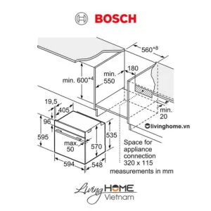 Lò nướng Bosch HBA534BS0A - Âm tủ 71 lít 60cm 14 Lò nướng Bosch HBA534BS0A - Âm tủ 71 lít 60cm