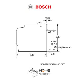 Lò nướng Bosch HBA534BS0A - Âm tủ 71 lít 60cm 15 Lò nướng Bosch HBA534BS0A - Âm tủ 71 lít 60cm