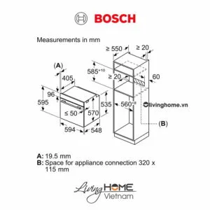 Lò nướng Bosch HBA534BS0A - Âm tủ 71 lít 60cm 16 Lò nướng Bosch HBA534BS0A - Âm tủ 71 lít 60cm