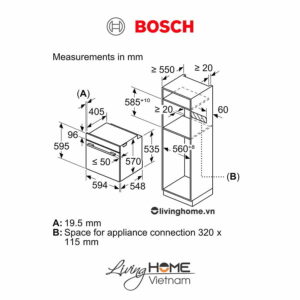Lò nướng Bosch HBG5585S6B - Âm tủ 71 lít 60cm kết nối Home Connect 19 Lò nướng Bosch HBG5585S6B - Âm tủ 71 lít 60cm kết nối Home Connect