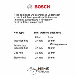 Lò nướng Bosch HBG633BS1A - Âm tủ 71 lít 60cm