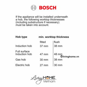 Lò nướng Bosch HBG6764S6B - 71 lít 60cm kết nối Home Connect 18 Lò nướng Bosch HBG6764S6B - 71 lít 60cm kết nối Home Connect
