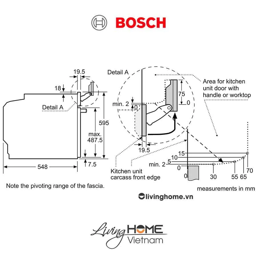 Lò nướng Bosch HNG6764S1A - Kết hợp hấp vi sóng 67 lít 60cm - Ảnh 7