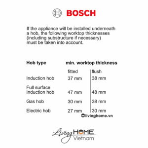 Lò nướng Bosch HNG6764S1A - Kết hợp hấp vi sóng 67 lít 60cm 19 Lò nướng Bosch HNG6764S1A - Kết hợp hấp vi sóng 67 lít 60cm