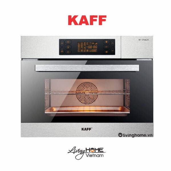 Lò hấp kết hợp nướng Kaff KF-ST56LXR với 13 chức năng tiết kiệm năng lượng chuẩn Châu Âu