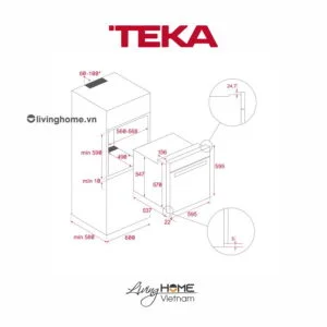 Lò nướng Teka AirFry HLB 8416 âm kết hợp chức năng chiên không dầu 15 Lò nướng Teka AirFry HLB 8416 âm kết hợp chức năng chiên không dầu