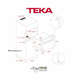 Lò nướng Teka HLC 840 âm 9 chức năng nướng dung tích 44L 17 Lò nướng Teka HLC 840 âm 9 chức năng nướng dung tích 44L