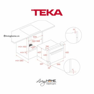 Lò nướng Teka HLC 840 âm 9 chức năng nướng dung tích 44L 16 Lò nướng Teka HLC 840 âm 9 chức năng nướng dung tích 44L