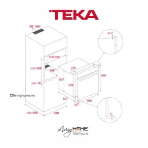 Alternative view of Lò nướng Teka HSB 610 tiết kiệm điện năng dung tích 70L