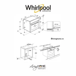 Lò Nướng Âm Whirlpool AKP3534HIXAUS, 71L, 8 Chức Năng 17 Lò Nướng Âm Whirlpool AKP3534HIXAUS, 71L, 8 Chức Năng
