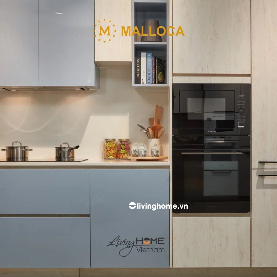 Lò vi sóng Malloca MW-927BG đen âm tủ dung tích 27L thiết kế nhỏ gọn - Ảnh 6