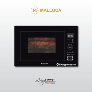 Lò vi sóng Malloca MW-927BG đen âm tủ dung tích 27L thiết kế nhỏ gọn