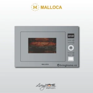 Lò Vi Sóng Malloca MW-927BG 27 Lít Âm Tủ Xám Đẹp