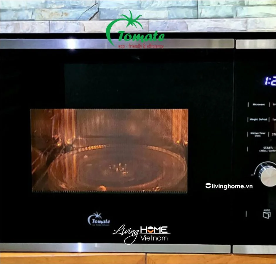 Lò vi sóng Tomate TOM MW-225 Âm tủ 25 lít 8 chức năng - Ảnh 4