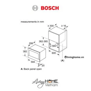 Lò vi sóng Bosch BFL634GS1B - 21 lít 38cm 12 Lò vi sóng Bosch BFL634GS1B - 21 lít 38cm