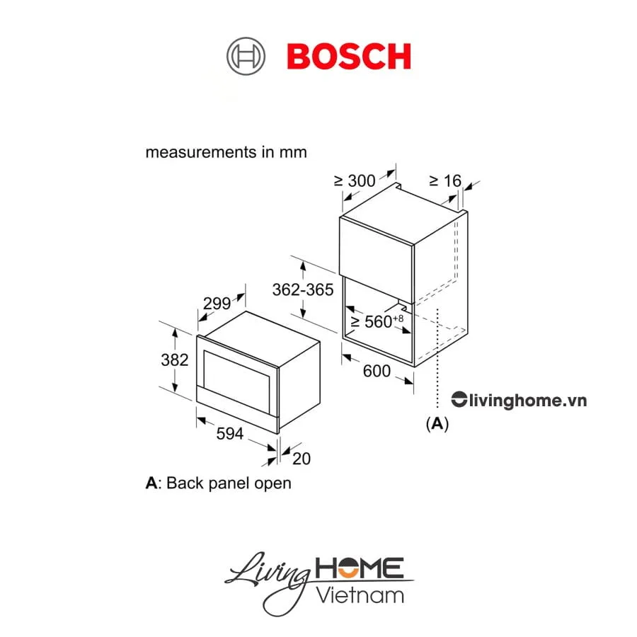 Lò vi sóng Bosch BFL634GS1B - 21 lít 38cm 7 Lò vi sóng Bosch BFL634GS1B - 21 lít 38cm - Ảnh 5
