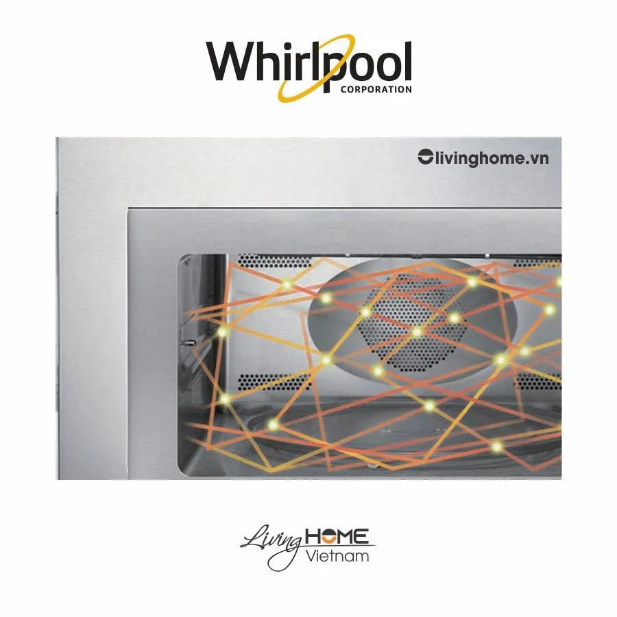 Lò vi sóng Whirlpool MWP 253 SBV để bàn 25L có nướng - Ảnh 6