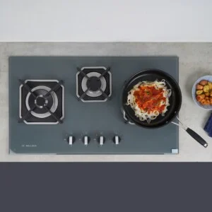 Bếp Gas Âm Malloca AS 9603DG, 3 Gas, Mâm Sabaf Ý